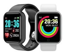 Comprar 2 Relógios Inteligente Smartwatch Notifica Whats Face Insta 