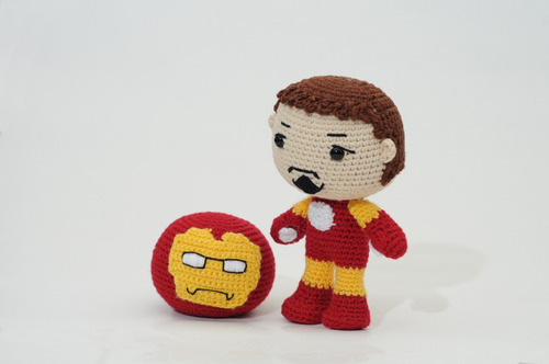 Amigurumi Iron Man Marvel (muñeco Tejido)