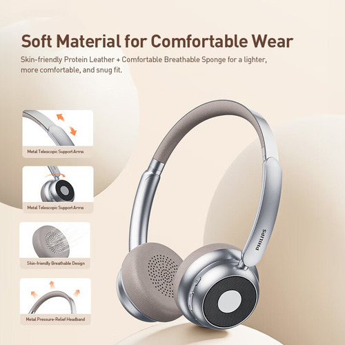 Auriculares Inalámbricos Bluetooth Philips Tah1129, Color Pl
