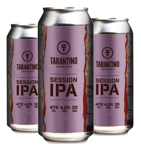 3x Cerveja Tarantino Session Ipa Lata 473ml