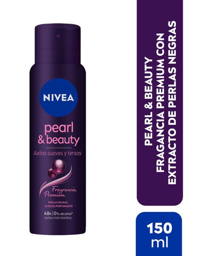 Nivea Desodorante Spray Pearl & Beauty Black 150ml