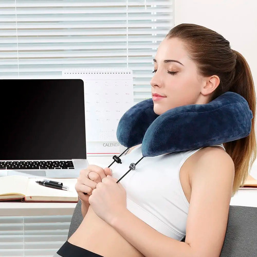 Almohada Cervical Viscoelastica Para Viaje Y El Hogar