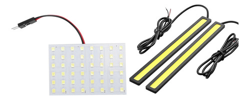 Panel De Luz Led Blanco 1210 Smd 48 Para Interior De Coche W