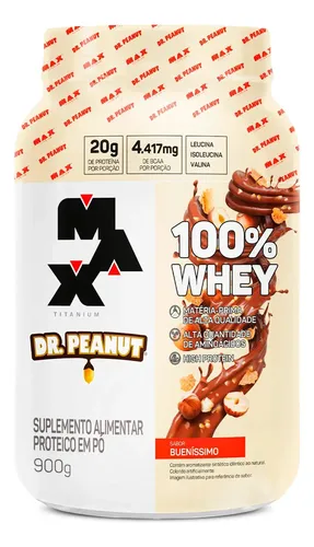 Whey Protein Dr Peanut 100 Whey 900g Sabor Buenissimo