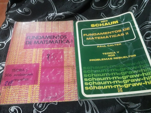 Libro Schaum Fundamentos De Matemáticas 2 Tomos Calter