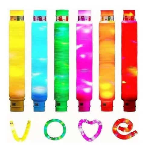 Tubos Extensibles Didácticos X1 Unidad Colores Encastrables