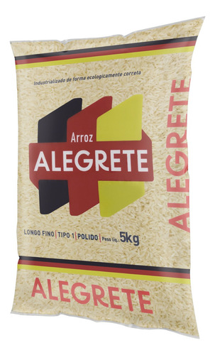 Arroz Polido Tipo 1 Alegrete Pacote 5kg