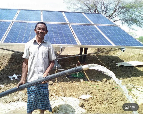 Imagen 2 de 9 de Kit Bomba Agua Sumergible Solar 2 Hp Hasta 203 Mts Panel Dir