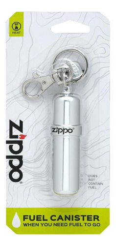 Llavero Zippo Porta Fluido Aluminio Clip Giratorio Portable
