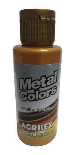 Tinta Acrílica Metal Colors Ouro Velho 548 - Acrilex - 60ml