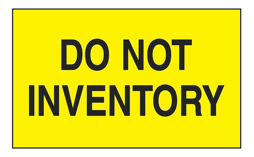 Etiqueta Adhesiva  Do Not Inventory  - 8x13cm - Uline