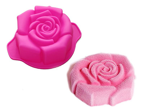 Small Rose Flor Pastel Pan Molde Para Hornear Dia