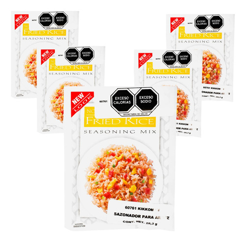 5 Pack Sazonador Para Arroz Frito Kikkoman 28.3 Grs