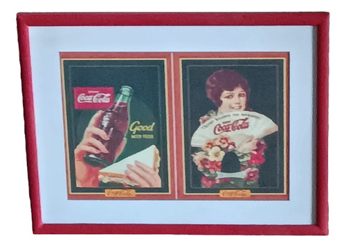 Cuadro, Marco Madera, C/acrilico,publicidad Coca Cola