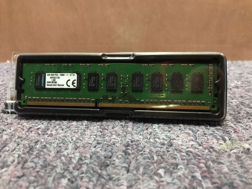 Imagen 1 de 1 de Kvr16le11/8i 8gb Pc3-12800 Ddr3-1600mhz Ecc Cl11 Sin Bufer