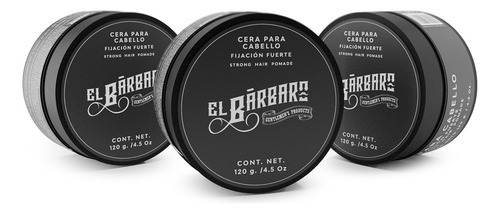 Fijador para el cabello en cera El Barbaro Cera en pack x 3 unidades
