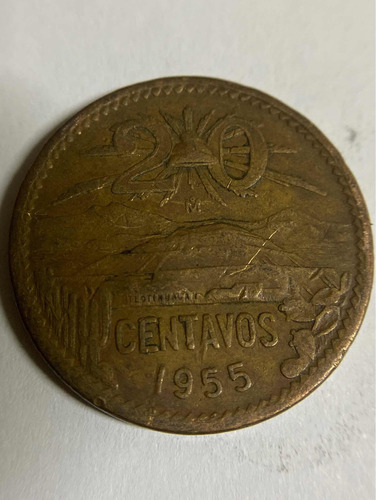 Moneda De Mexico De 20 Centavos De 1955 Envio Gratis