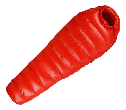 Saco De Dormir Ligero Abajo Camping Senderismo Rojo 1000g