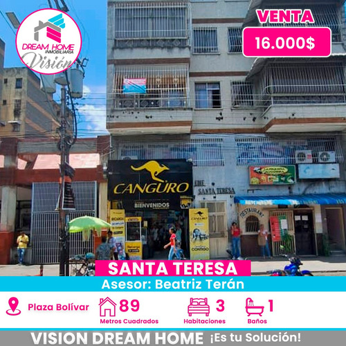 En Venta Apartamento En El Centro De Santa Teresa Plaza Bolivar 