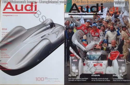 Lote 2 Revista Audi 100 Años Motorsport Le Mans 2014 Auto S4