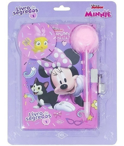 Diário Livro De Segredos Minnie Mouse Dcl Disney Junior