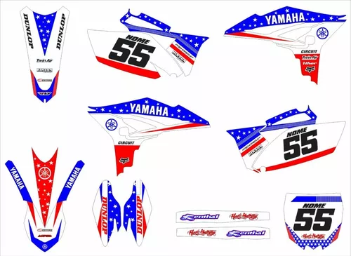 Kit Adesivo Moto Cross Trilha Compatível Yamaha Yz 426 Mt004