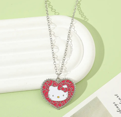 V Collar Hello Kitty Con Corazón