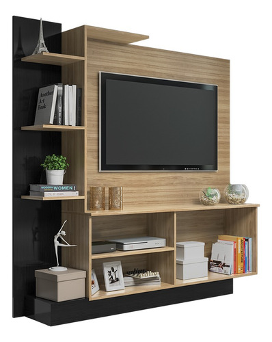 Estante Rack Tv Simple Café - Be Design 