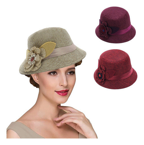 Sombrero De Sol Plegable De Verano Playa Para Mujer Fiesta Caqui Talla Única