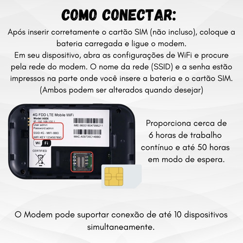 Roteador Portátil Internet Móvel 4g E 5g Lte Recarregável