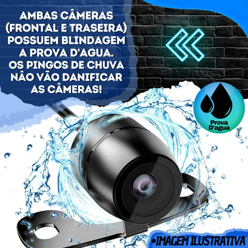 Central Multimídia Mp5 Completa Camera De Ré E Frontal 2 Usb