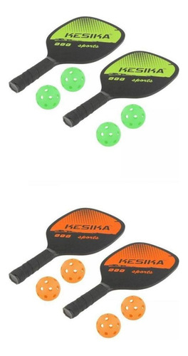 4 Pieces Pickleball Paddles Comfort Grip With Bag 4 Balls