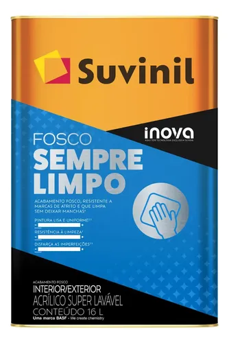 Tinta Sempre Limpo Fosco 16l Top Cores 2025 Suvinil P295 Capim