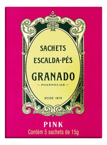 Escalda-Pés Granado Pink Caixa 75g 5 Unidades