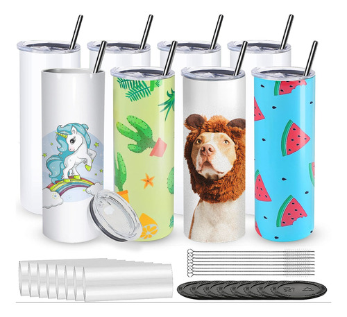 Tazas Para Vaso Termo Sublimación 20oz 600ml 8pzs