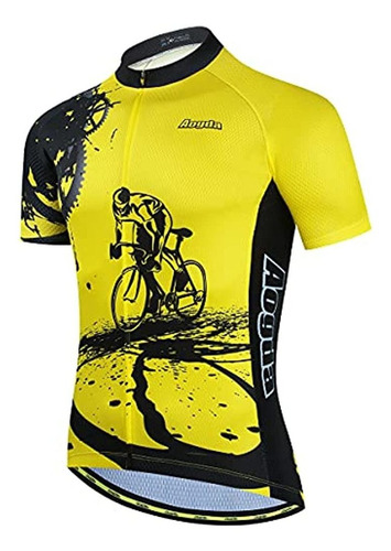 Aogda Ciclismo Jersey Hombres Camisetas De Bici Equipo Ropa
