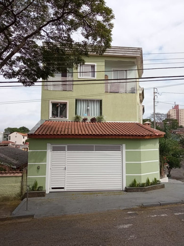 Imagem 1 de 29 de Sobrado 3 Dormitórios Na Vila Alzira Em Santo André - So00161 - 69246027