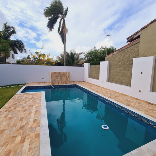 Imagem 8 de 30 de Casa Com 3 Dorms Em Itanhaém, Cibratel Ll Com Piscina De Lote Inteiro 380m², R$660.000,00, Lado Praia 100 Metros Do Mar