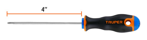 Desarmador De Cruz 1/8 X 4 Ergonomico 14055 Truper