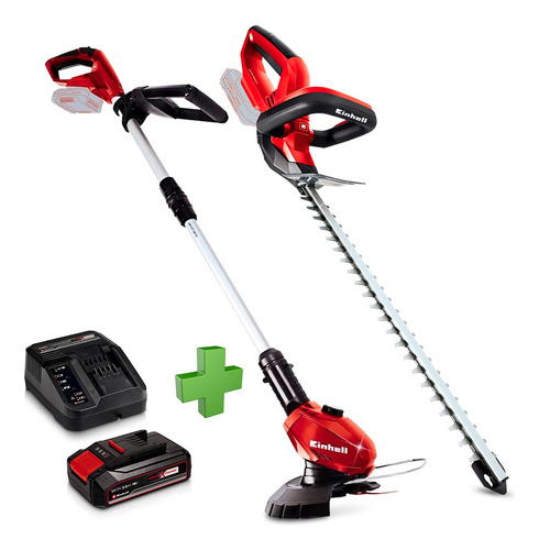 Bordeadora Y Cortacerco Inalambrico Kit Bateria 18v Einhell 