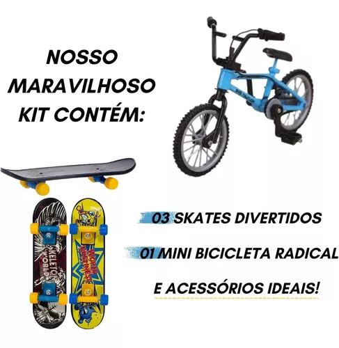 Brinquedo Skate De Dedo Com Rampa Obstáculo Radical