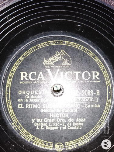 Pasta Hector Orq Jazz L Red Rca Victor Q C108