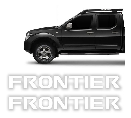 Par Adesivos Frontier Branco Nissan Frontier 2012 Em Diante