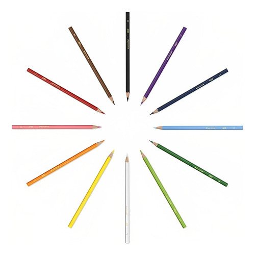 Lapis De Cor 12 Cores Bic + Brinde 4 Lápis Hb Bic Evolution