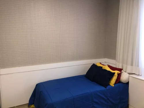 Papel de Parede Vinilizado Xadrez para Quarto Infantil