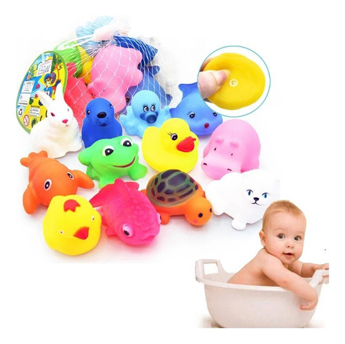 Pack De Juguetes De Baño Para Bebé Y Niños Juguete Goma