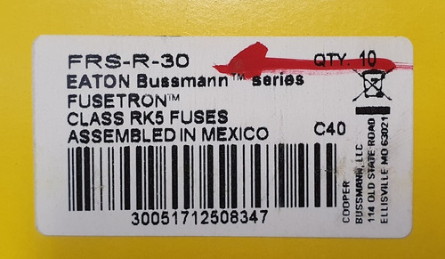 Imagen 4 de 6 de Frs-r-30 Bussmann Fusible 30a 600v