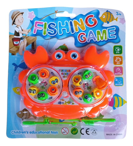 Juego De Pesca Pesca Magic A Cuerda Con Iman Base Doble