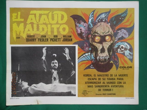 El Ataud Maldito Terror The Deathmaster Orig Cartel De Cine