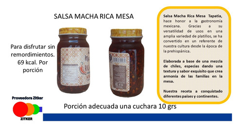 Salsa Macha Ricamesa Tapatia Pack 6 Frasco 110gr Cada Uno